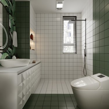 91平现代简约卫生间