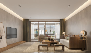 145平雅致新中客厅