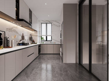 160平现代简约厨房