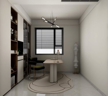 129平现代简约书房