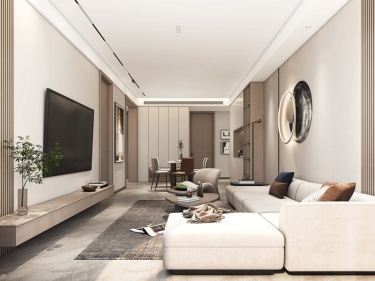 125平中原宸院现代风格-设计感明亮