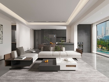 160平有色地质家园现代风格-空间意趣