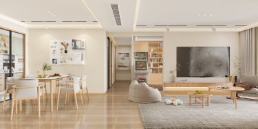 120平原木风餐厅