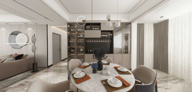 230平5室现代简约客厅