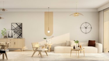 114平禅意日式客厅