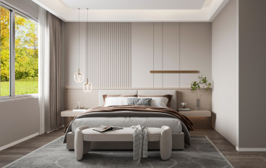 136平2室现代简约卧室