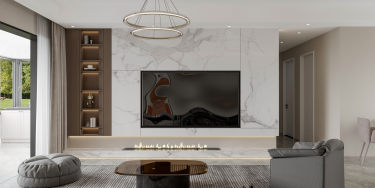 136平2室现代简约客厅