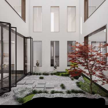 260平雅致新中玄关