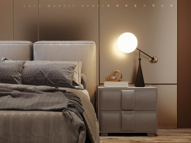 138平现代轻奢卧室