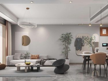 89平阳光城檀悦现代风格-现代简约不失温馨