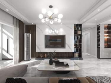 128平朗曼新城现代风格-为空间增添艺术气息