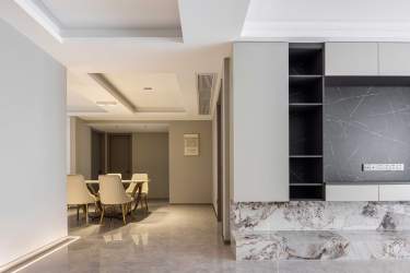 150平现代轻奢客厅