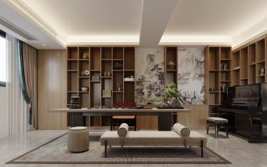 460平雅致新中书房