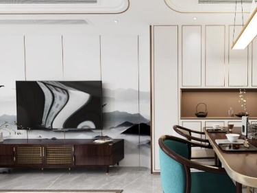 160平国瑞熙墅新中式风格-一瓢饮 一豆羹 风轻云淡的日常生活