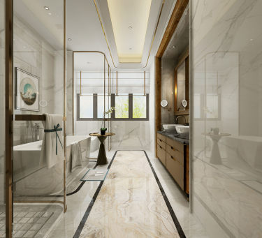 800平现代轻奢卫生间