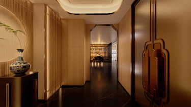 990平雅致新中玄关