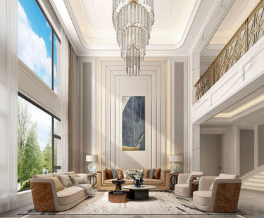 600平原木风客厅