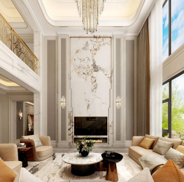 600平原木风客厅