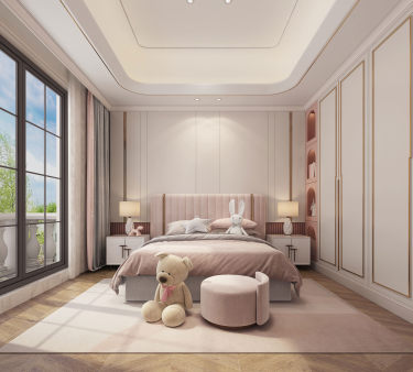 600平原木风卧室