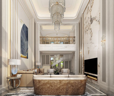 600平原木风客厅