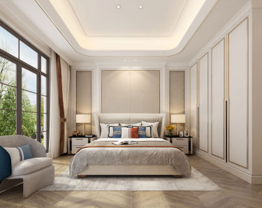 600平原木风卧室