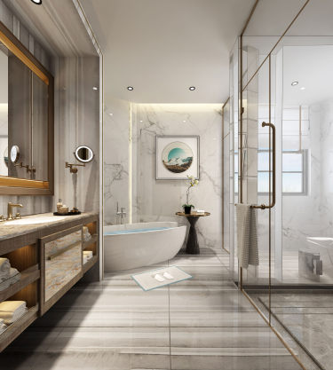 800平雅致新中卫生间