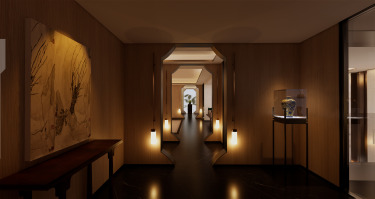 990平雅致新中走廊