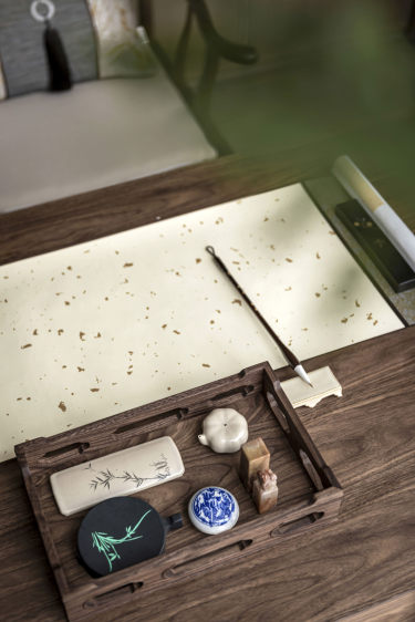 600平雅致新中书房