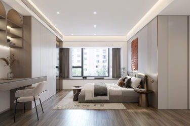 172平现代轻奢卧室