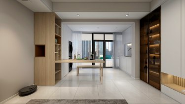 140平现代简约书房