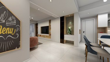 140平现代简约玄关