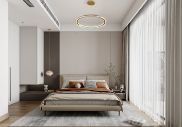 128平现代简约老人房