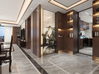 153平雅致新中玄关