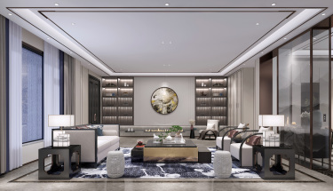 400平雅致新中客厅