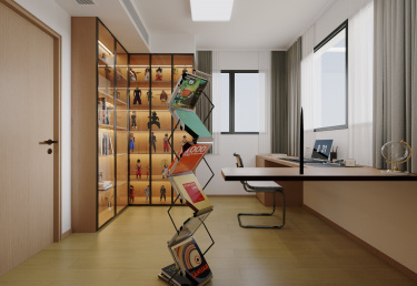 121平4室现代简约书房