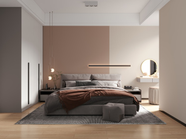 90平现代简约卧室