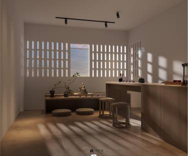 110平禅意日式客厅