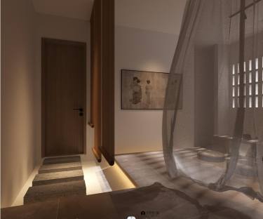 110平禅意日式客厅