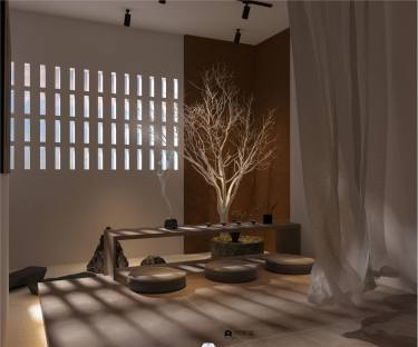 110平禅意日式客厅