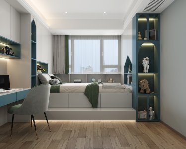 180平现代简约儿童房