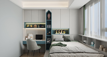 180平现代简约儿童房