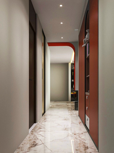 110平现代轻奢走廊