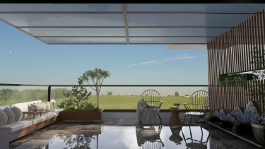 320平现代轻奢阳台