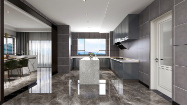 320平现代轻奢厨房