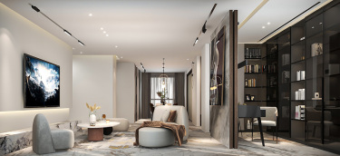 115平现代轻奢卧室