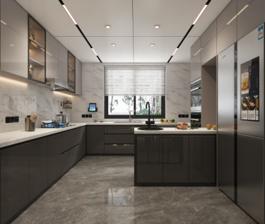 500平现代简约厨房