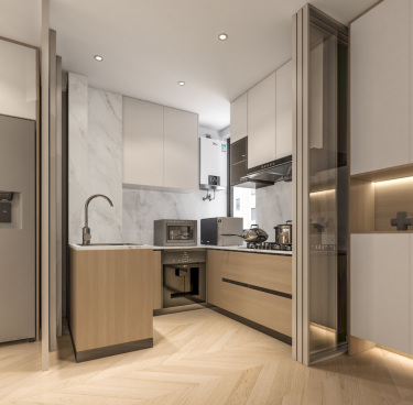 114平3室现代简约厨房