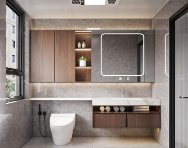 145平现代轻奢卫生间