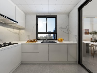 125平现代简约厨房