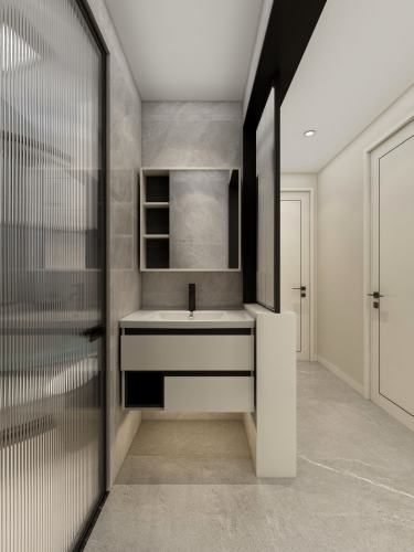 125平现代简约卫生间